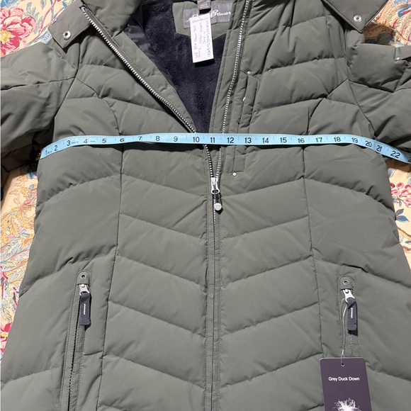 Eddie Bauer Green Fur-Trimmed Hooded Jacket - Picture 8 of 10